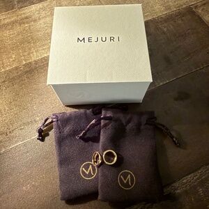 Mejuri 14K Yellow Gold Bold Huggie Hoops